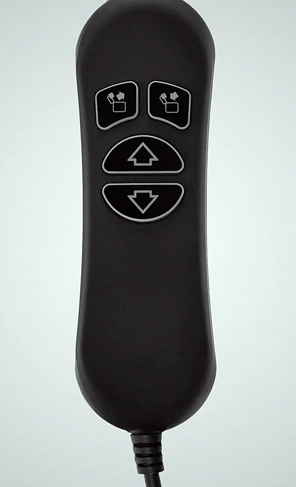 4 Lighted Button Remote for Dual Motor Power Lift Recliner Chair with USB Charge