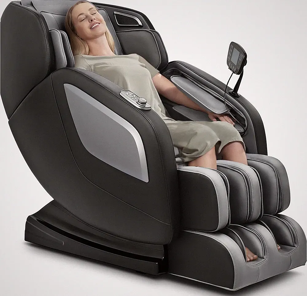 Zero Gravity Shiatsu Massage Chair with Heat & USB - Fully Assembled, Black